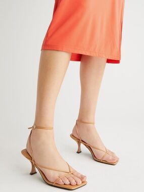Jeffrey Campbell Nude Flux Sandals New!